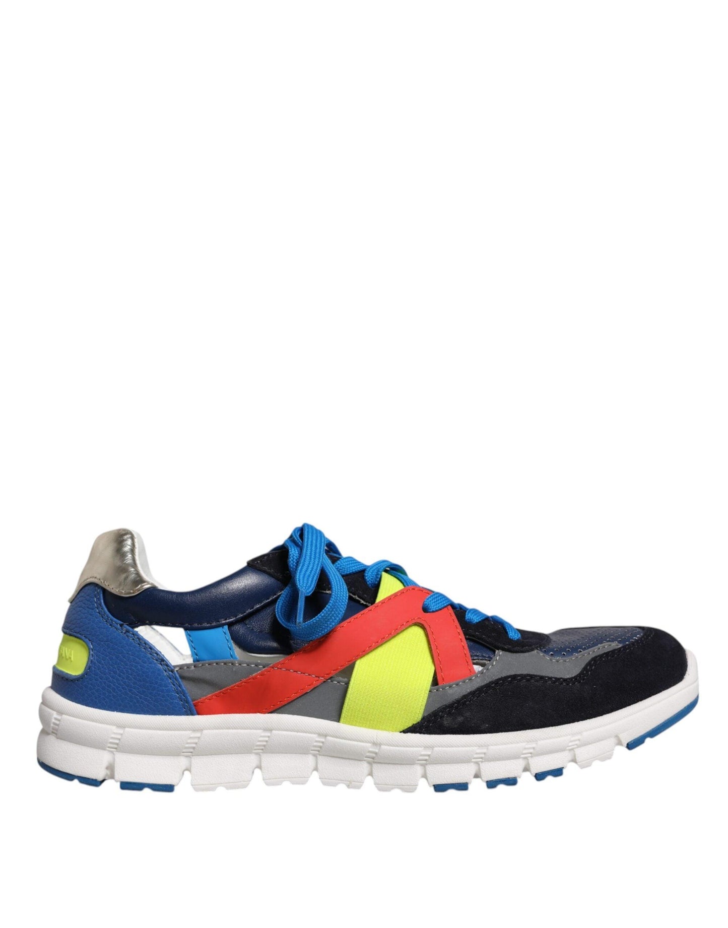 Dolce & Gabbana Multicolor Leather Suede Low Top Sneakers Shoes - Arichezz.store