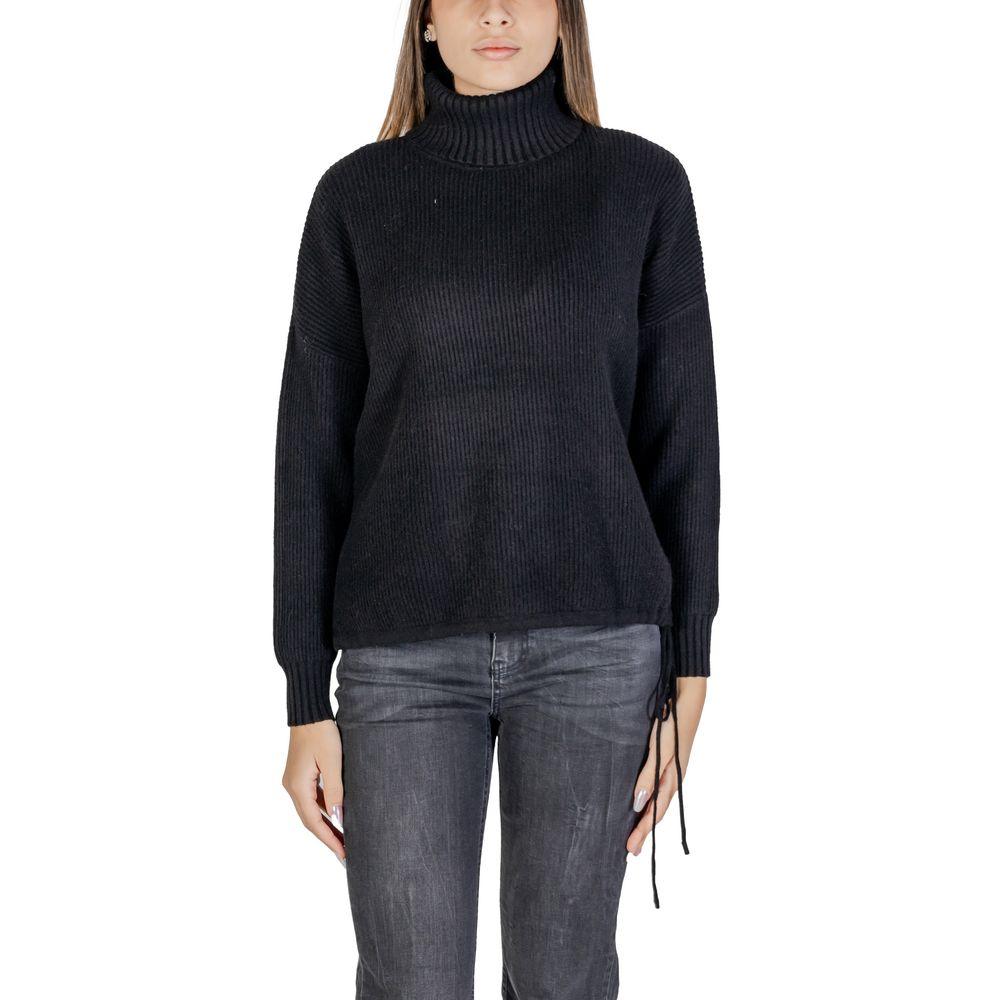 Sandro Ferrone Black Viscose Sweater - Arichezz.store