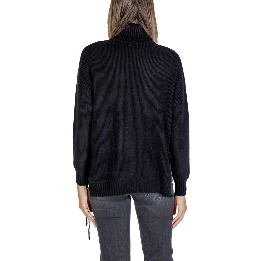 Sandro Ferrone Black Viscose Sweater - Arichezz.store