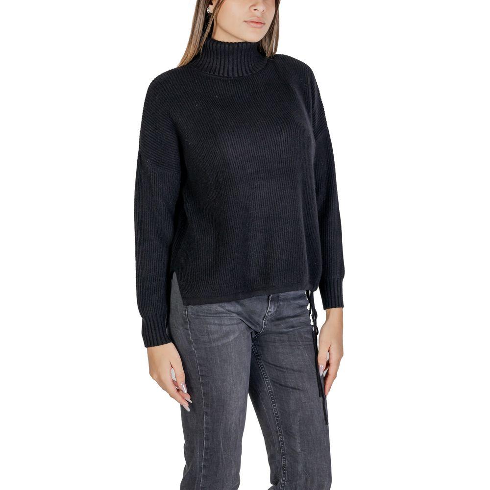 Sandro Ferrone Black Viscose Sweater - Arichezz.store