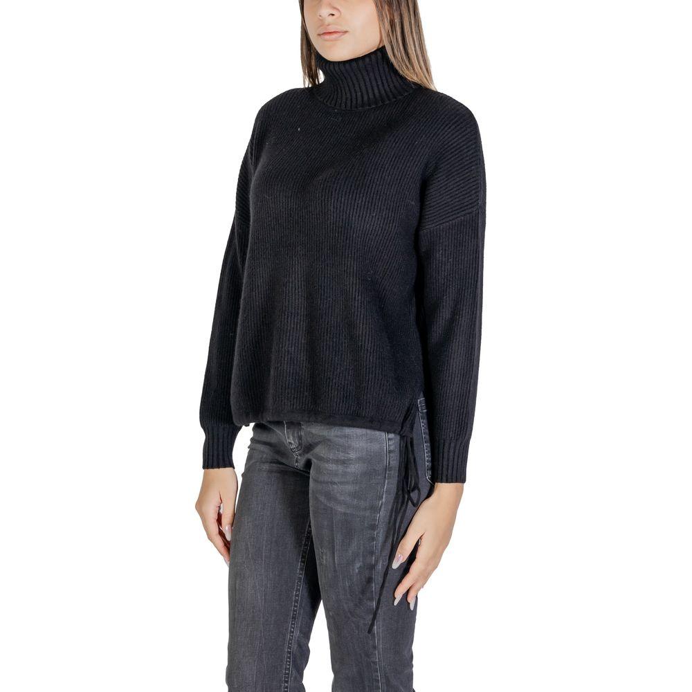 Sandro Ferrone Black Viscose Sweater - Arichezz.store