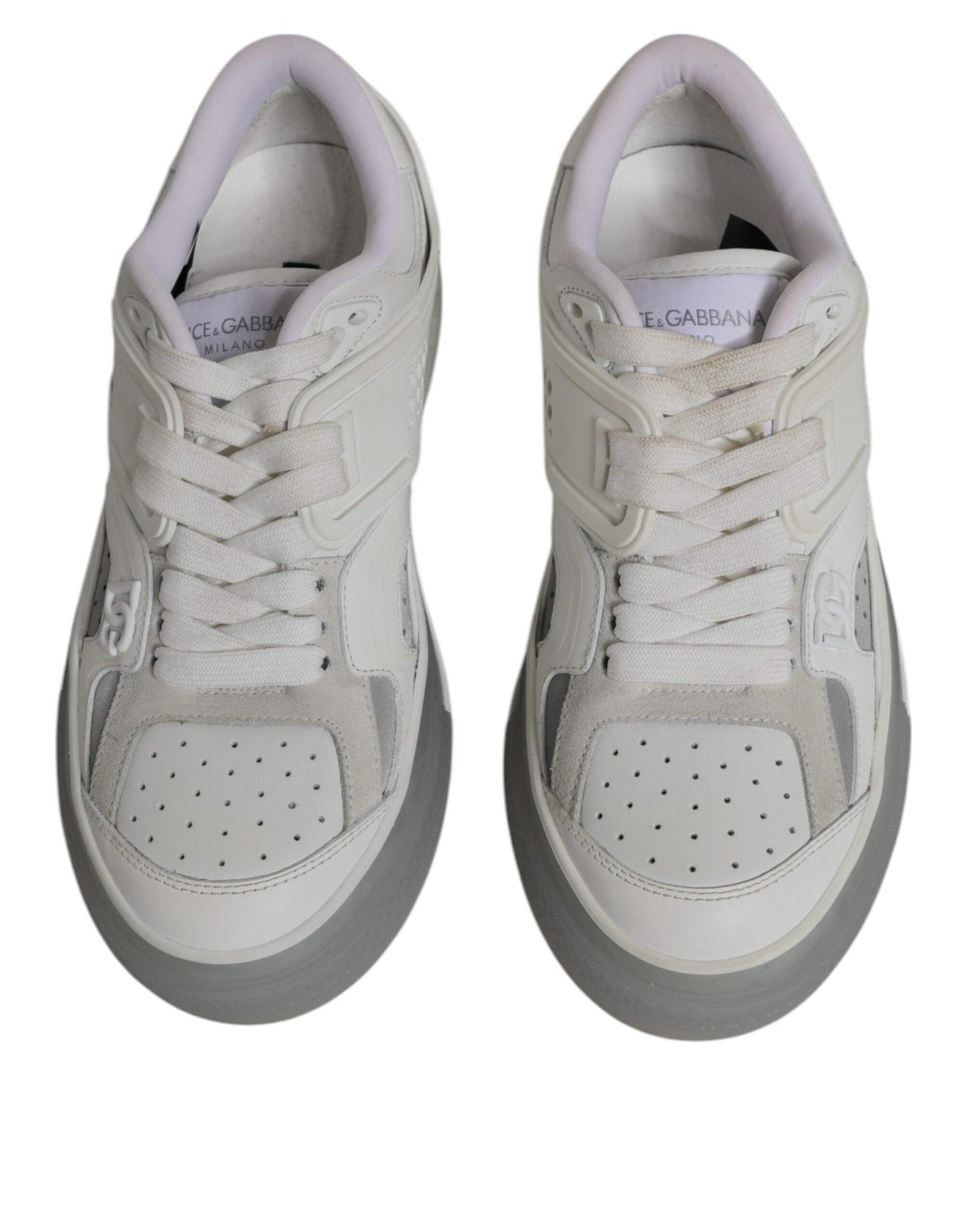 Dolce & Gabbana White DG Logo CUSTOM 2.Zero Sneakers Shoes - Arichezz.store