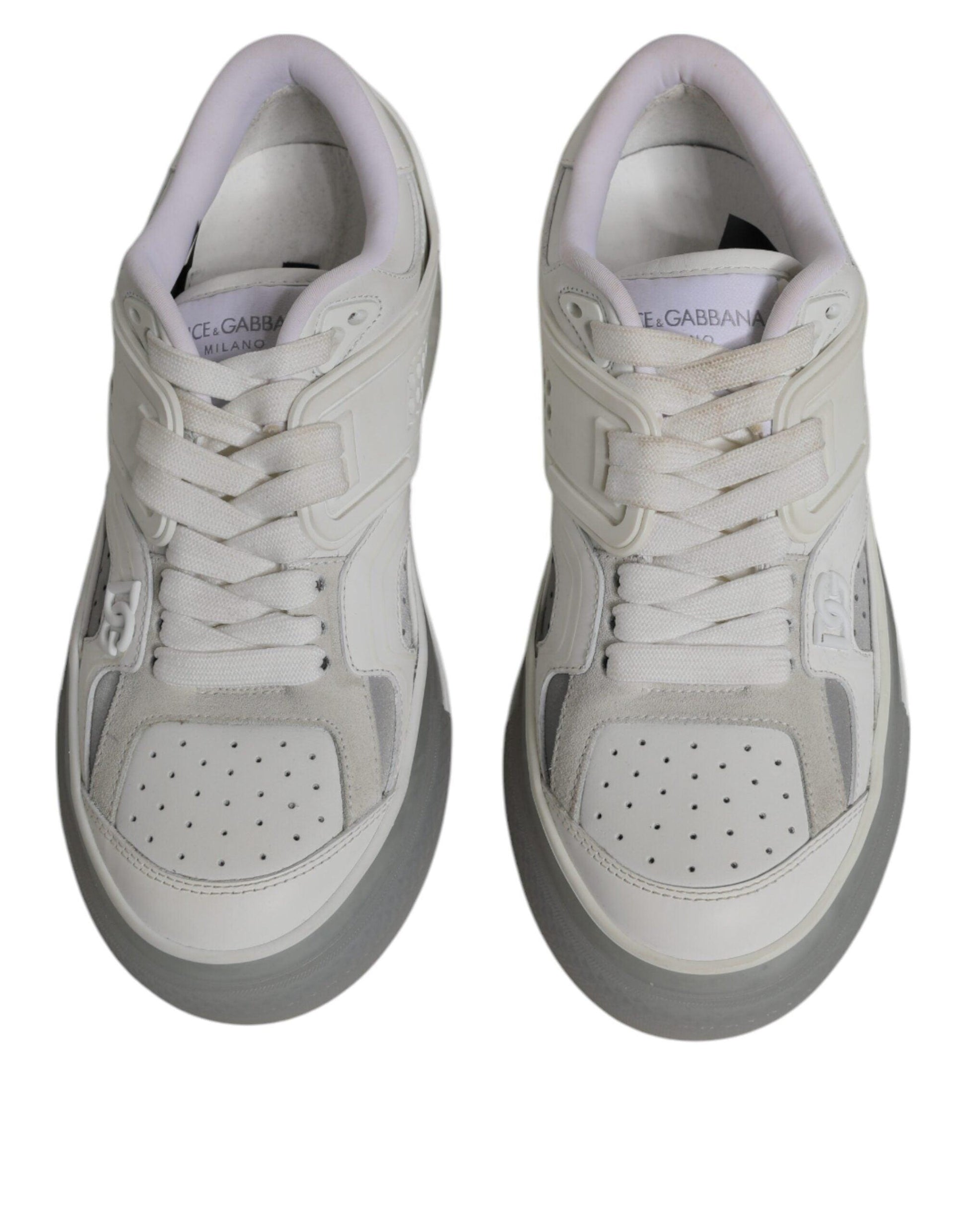 Dolce & Gabbana White DG Logo CUSTOM 2.Zero Sneakers Shoes - Arichezz.store