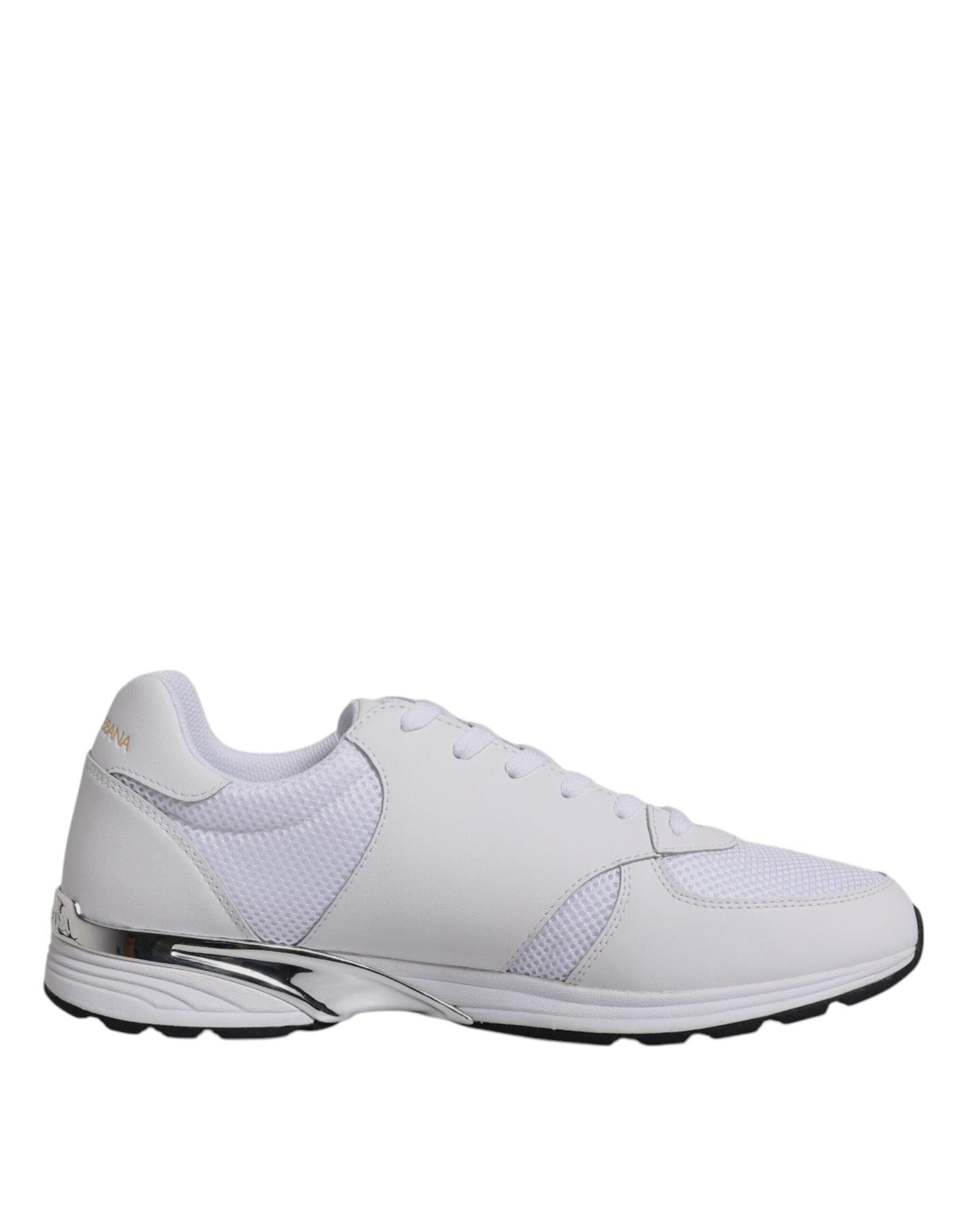 Dolce & Gabbana White Logo Leather Casual Men Sneakers Shoes - Arichezz.store