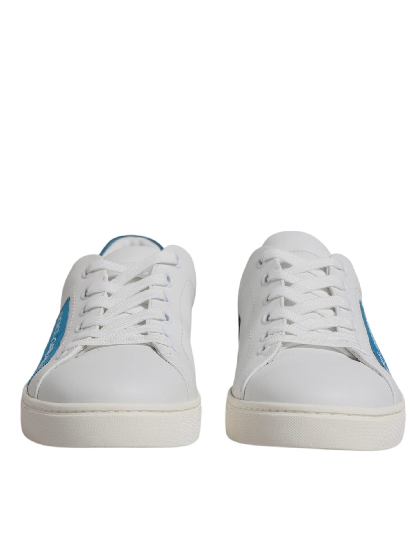 Dolce & Gabbana White London Calf Leather Sneakers Shoes - Arichezz.store