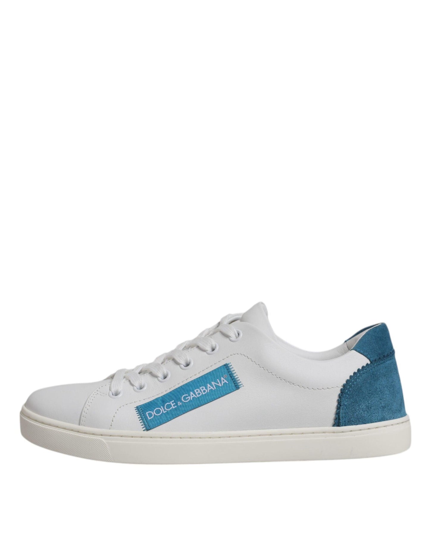 Dolce & Gabbana White London Calf Leather Sneakers Shoes - Arichezz.store