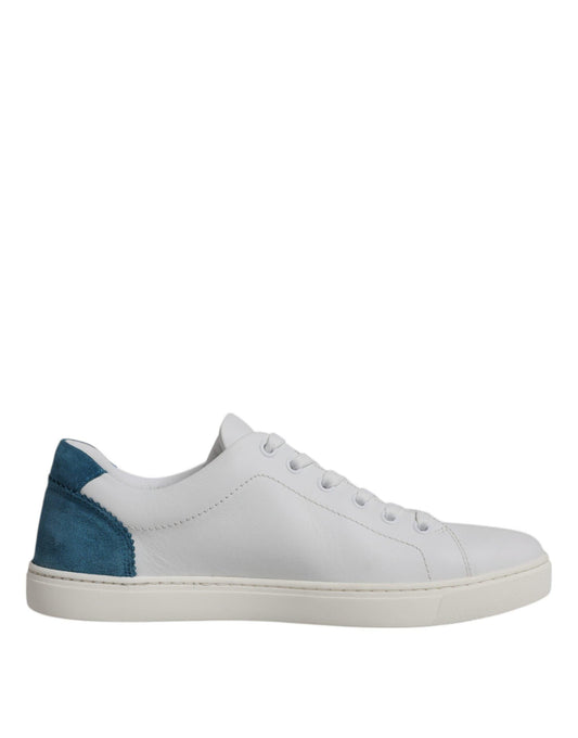 Dolce & Gabbana White London Calf Leather Sneakers Shoes - Arichezz.store