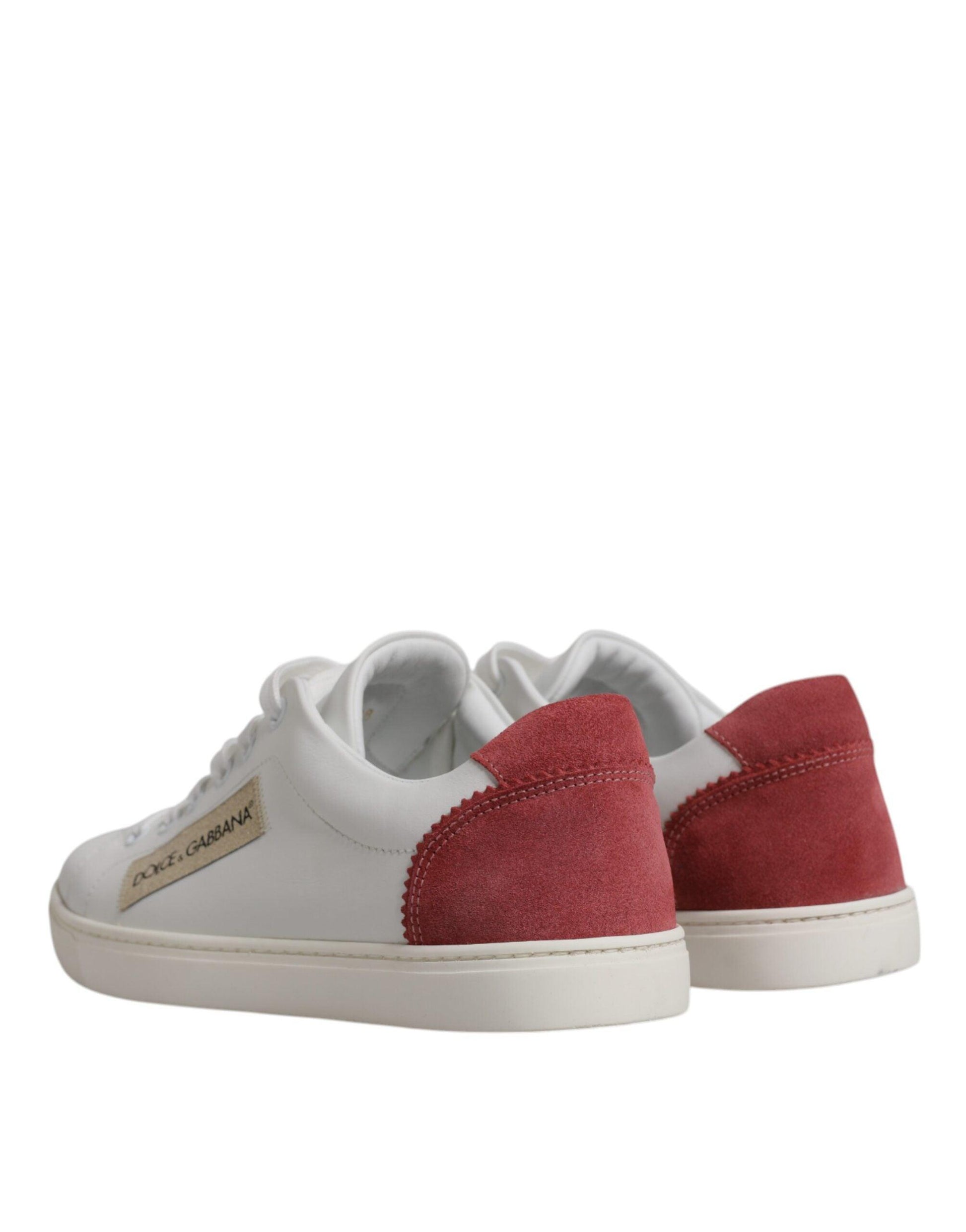 Dolce & Gabbana White London Calf Leather Sneakers Shoes - Arichezz.store