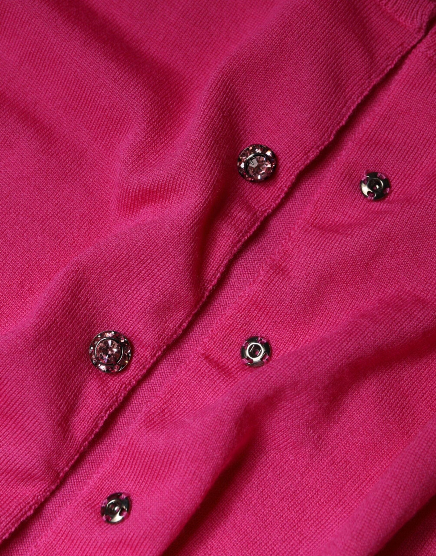 Dolce & Gabbana Pink Wool Button Down Cardigan Sweater - Arichezz.store