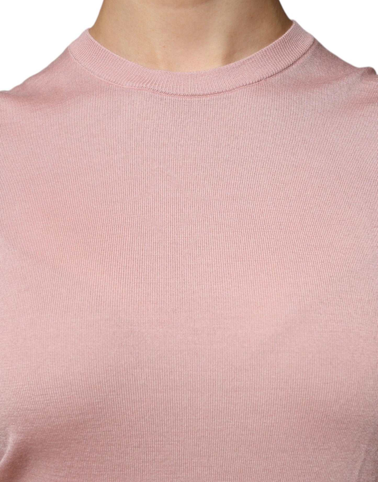 Dolce & Gabbana Pink Cashmere Knitted Sleeveless Tank Top - Arichezz.store