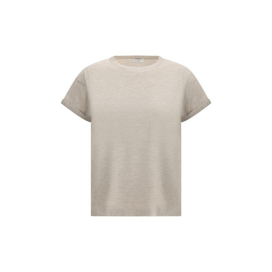 Brunello Cucinelli cashmere glitter T-shirt - Arichezz.store