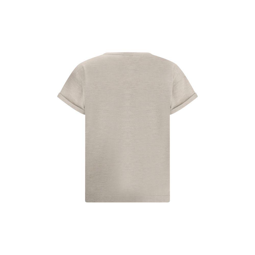 Brunello Cucinelli cashmere glitter T-shirt - Arichezz.store