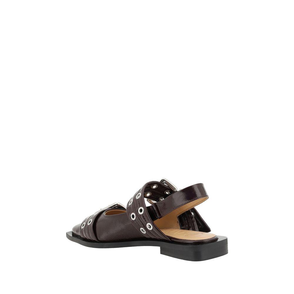 Ganni Buckle Ballerinas - Arichezz.store