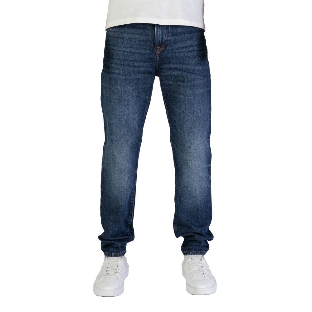 Hugo Boss Blue Cotton Jeans & Pant - Arichezz.store