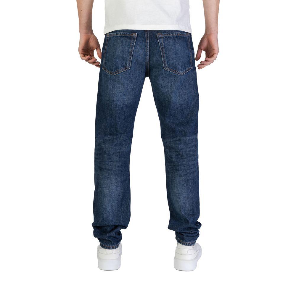 Hugo Boss Blue Cotton Jeans & Pant - Arichezz.store