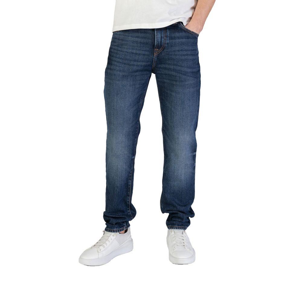 Hugo Boss Blue Cotton Jeans & Pant - Arichezz.store