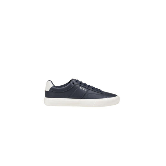 Hugo Boss Blue Leather Sneaker - Arichezz.store