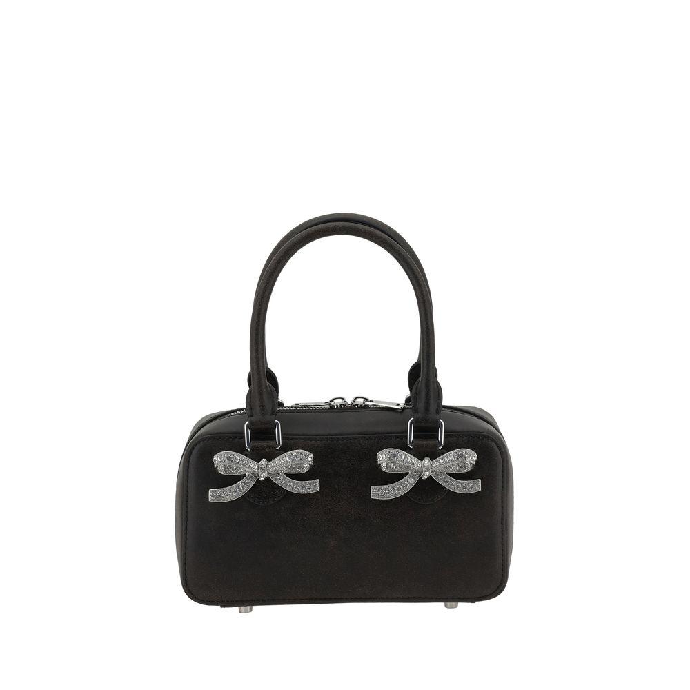 Self-Portrait Black Distressed Handbag - Arichezz.store