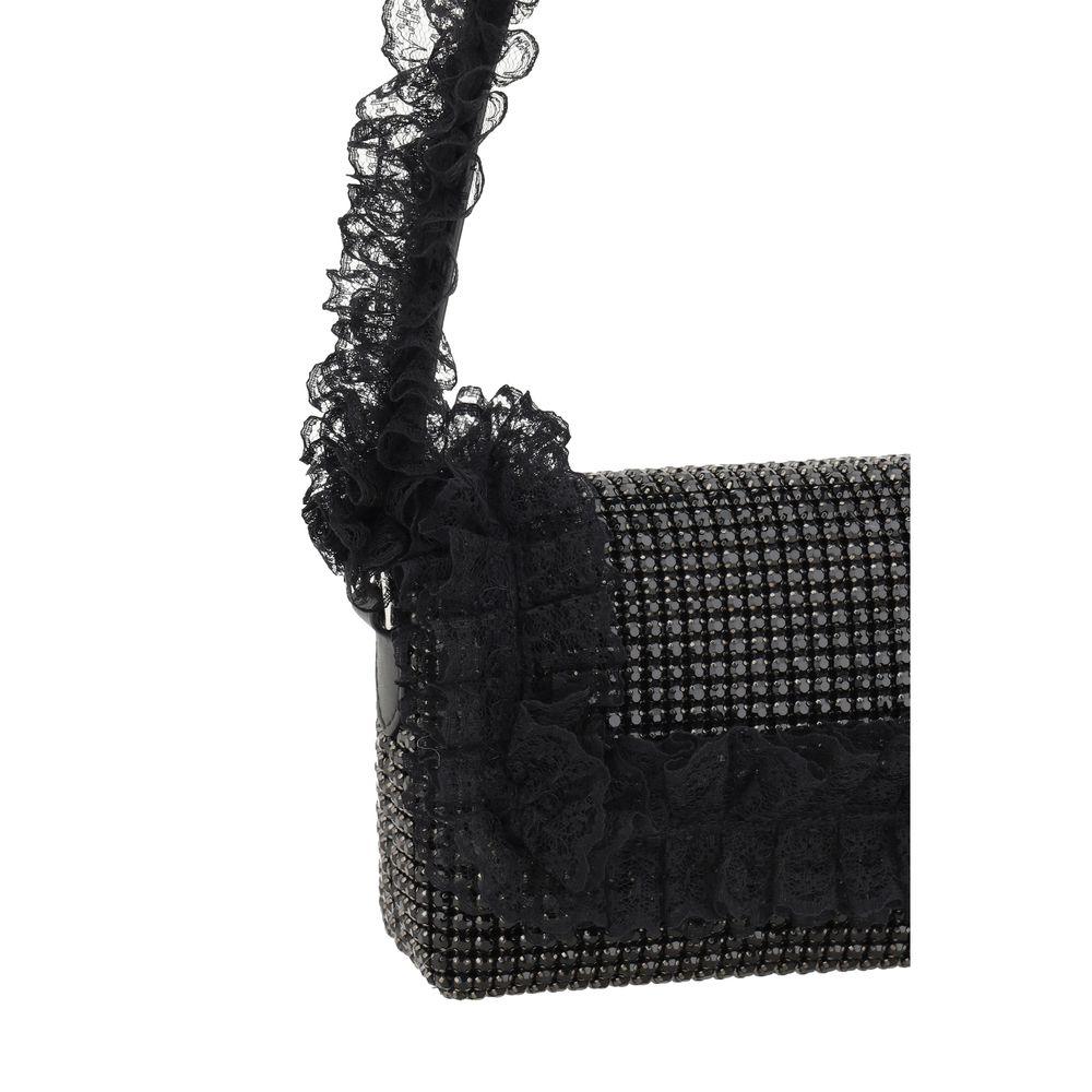 Self-Portrait Crystal Lace Shoulder Bag - Arichezz.store