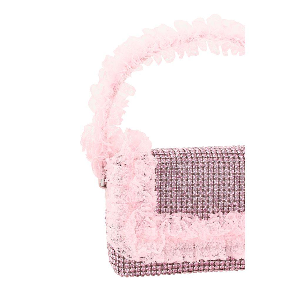 Self-Portrait Crystal Lace Shoulder Bag - Arichezz.store