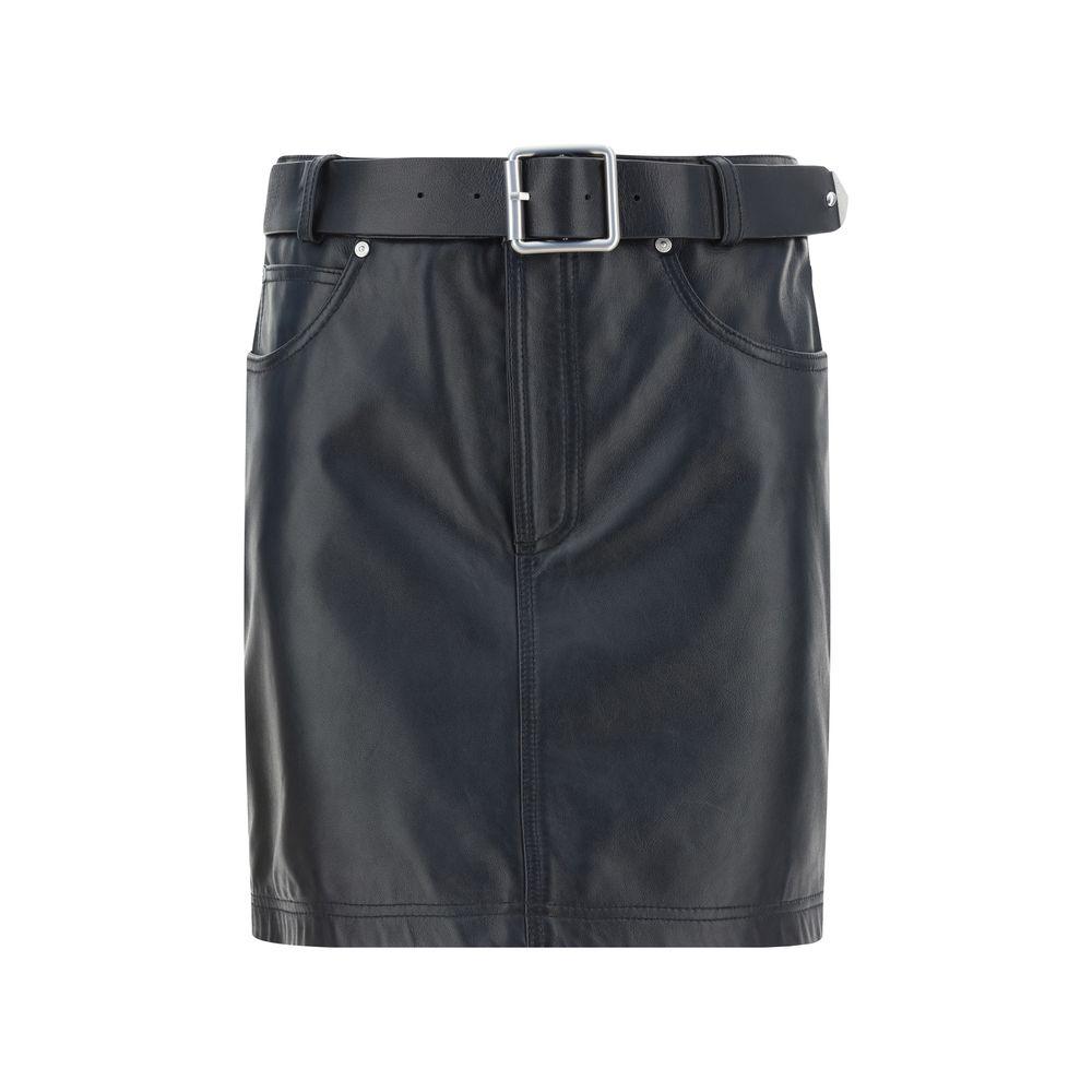 PINKO Leather Mini Skirt - Arichezz.store