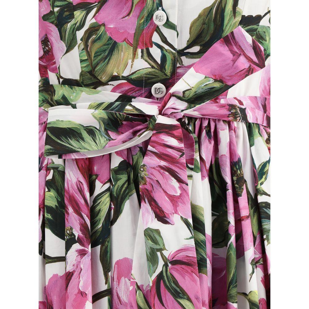 Dolce & Gabbana Peony Print Chemisier Dress - Arichezz.store