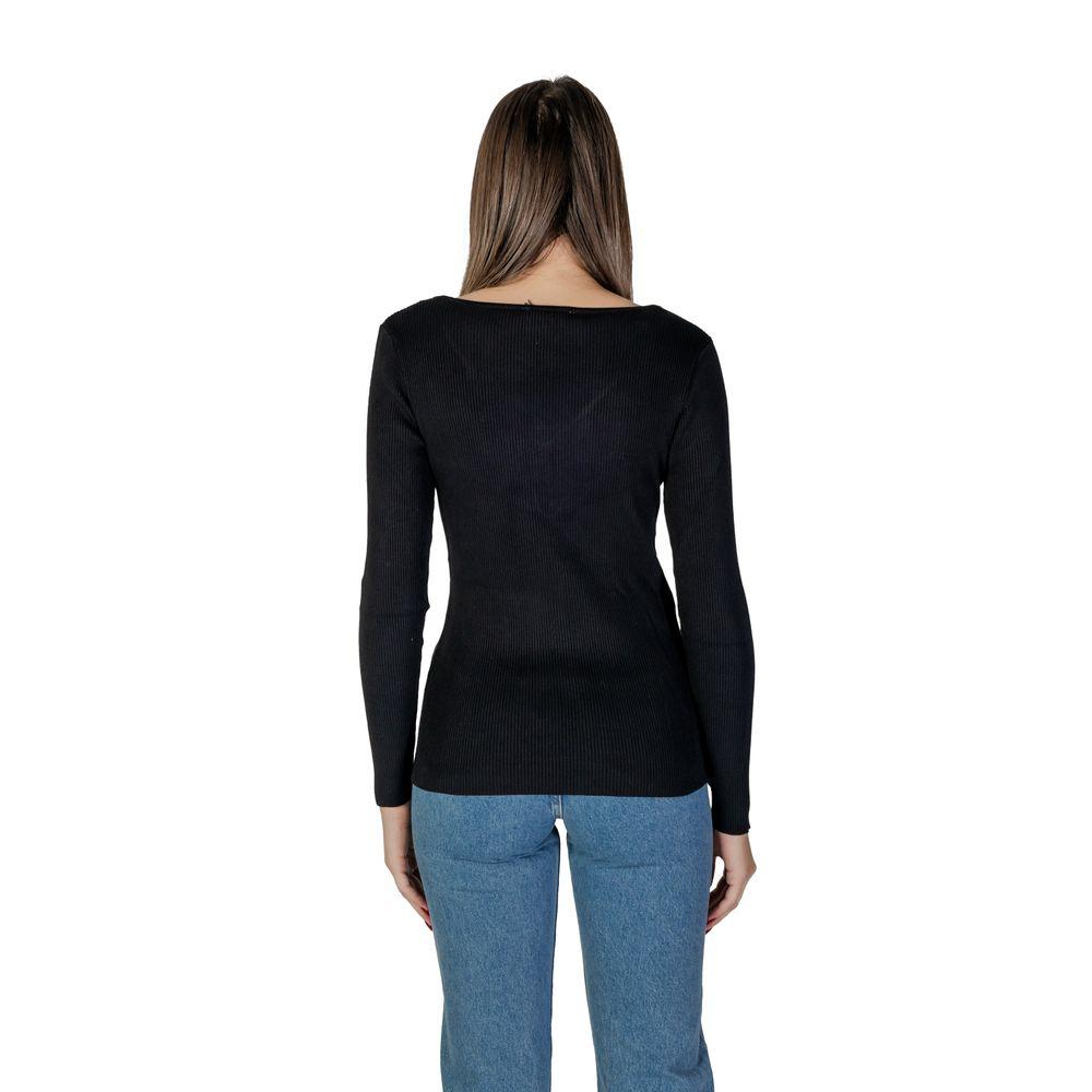 Morgan De Toi Black Polyamide Tops & T-Shirt