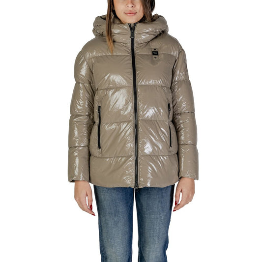 Blauer Beige Polyamide Jackets & Coat - Arichezz.store