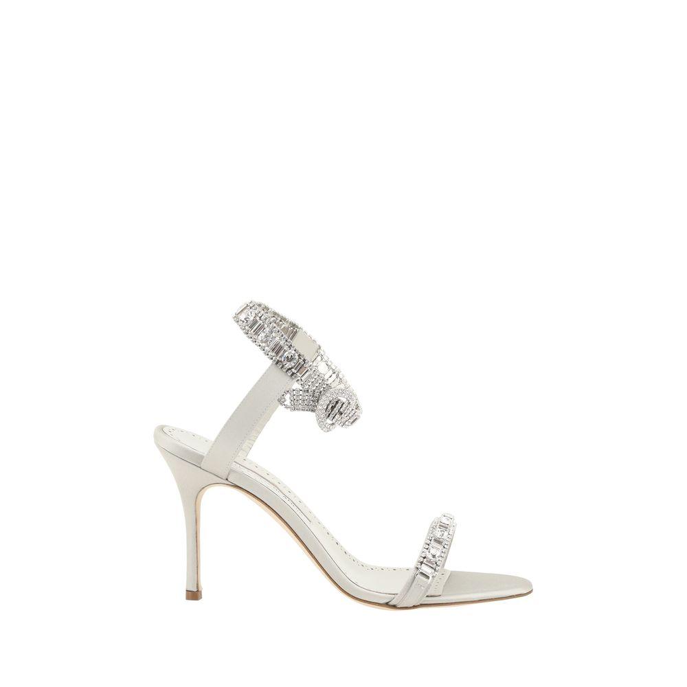 Manolo Blahnik Asasan Satin Sandals - Arichezz.store