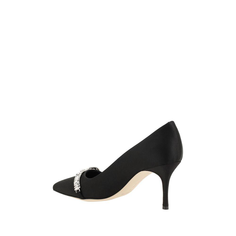 Manolo Blahnik Asapump Satin Pumps - Arichezz.store