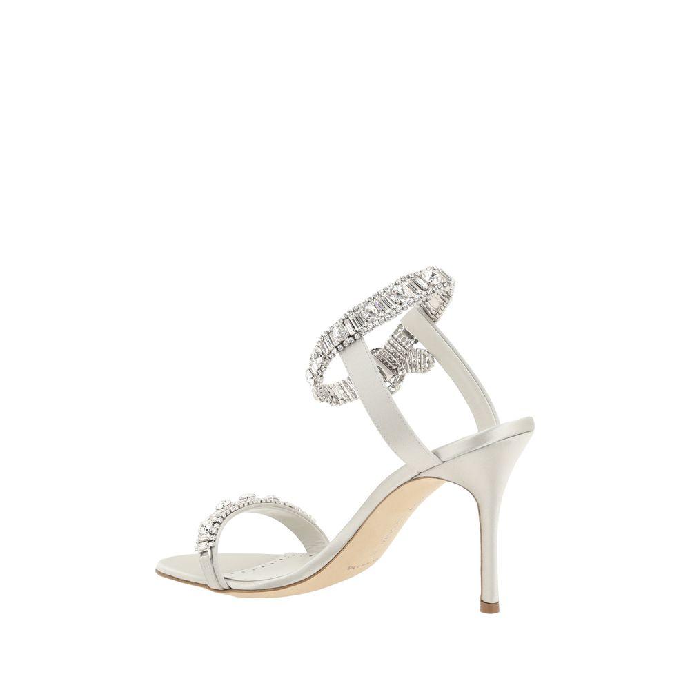 Manolo Blahnik Asasan Satin Sandals - Arichezz.store