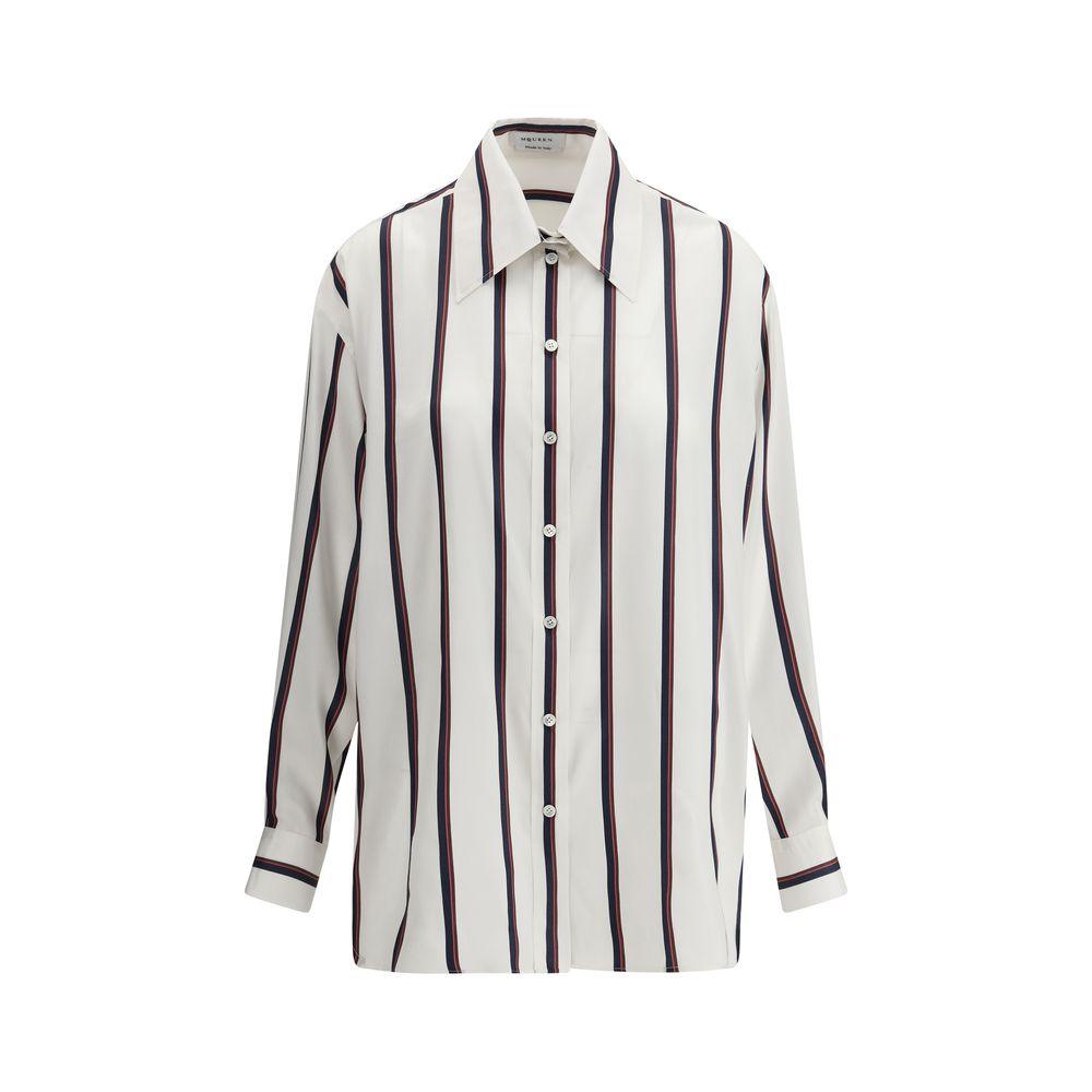 Alexander McQueen Silk Striped Shirt - Arichezz.store