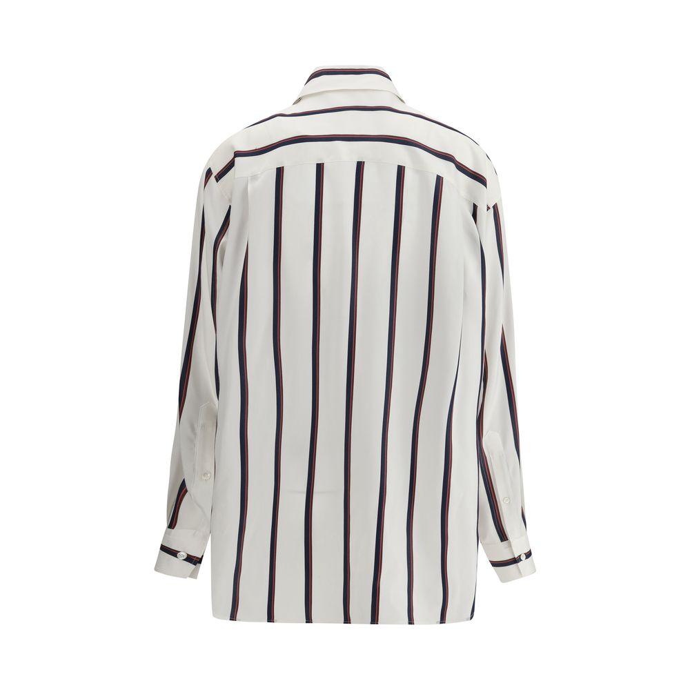 Alexander McQueen Silk Striped Shirt - Arichezz.store