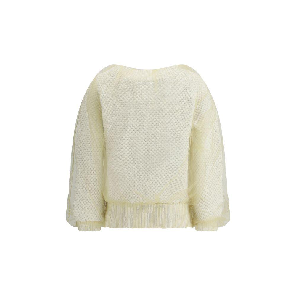 Fabiana Filippi Sweater with tulle - Arichezz.store