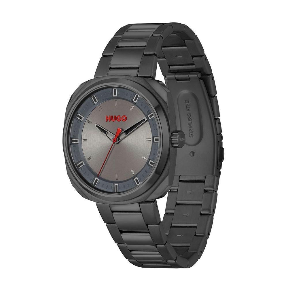 Hugo Boss Gray Stainless Steel Watch - Arichezz.store