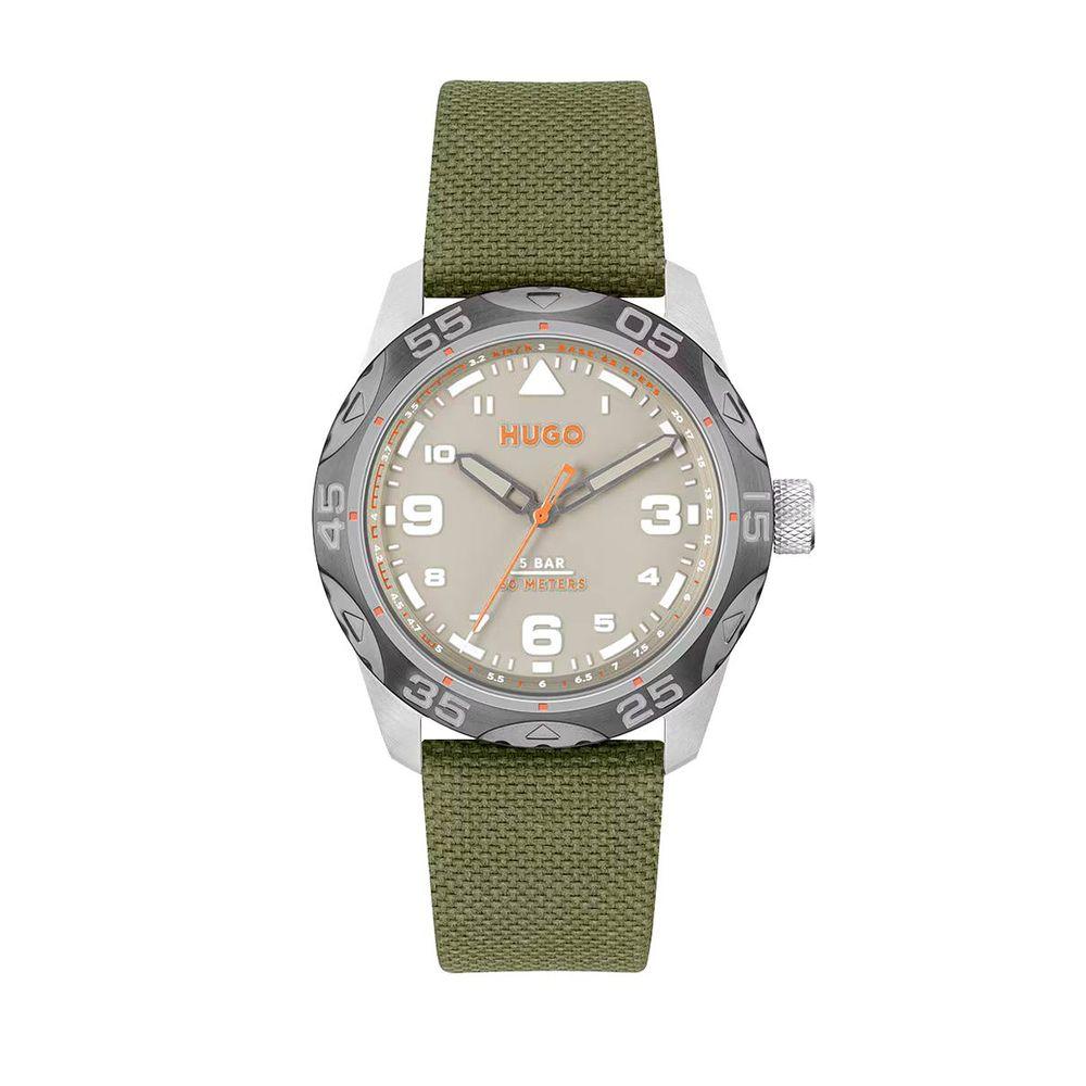 Hugo Boss Green Fabric Watch - Arichezz.store