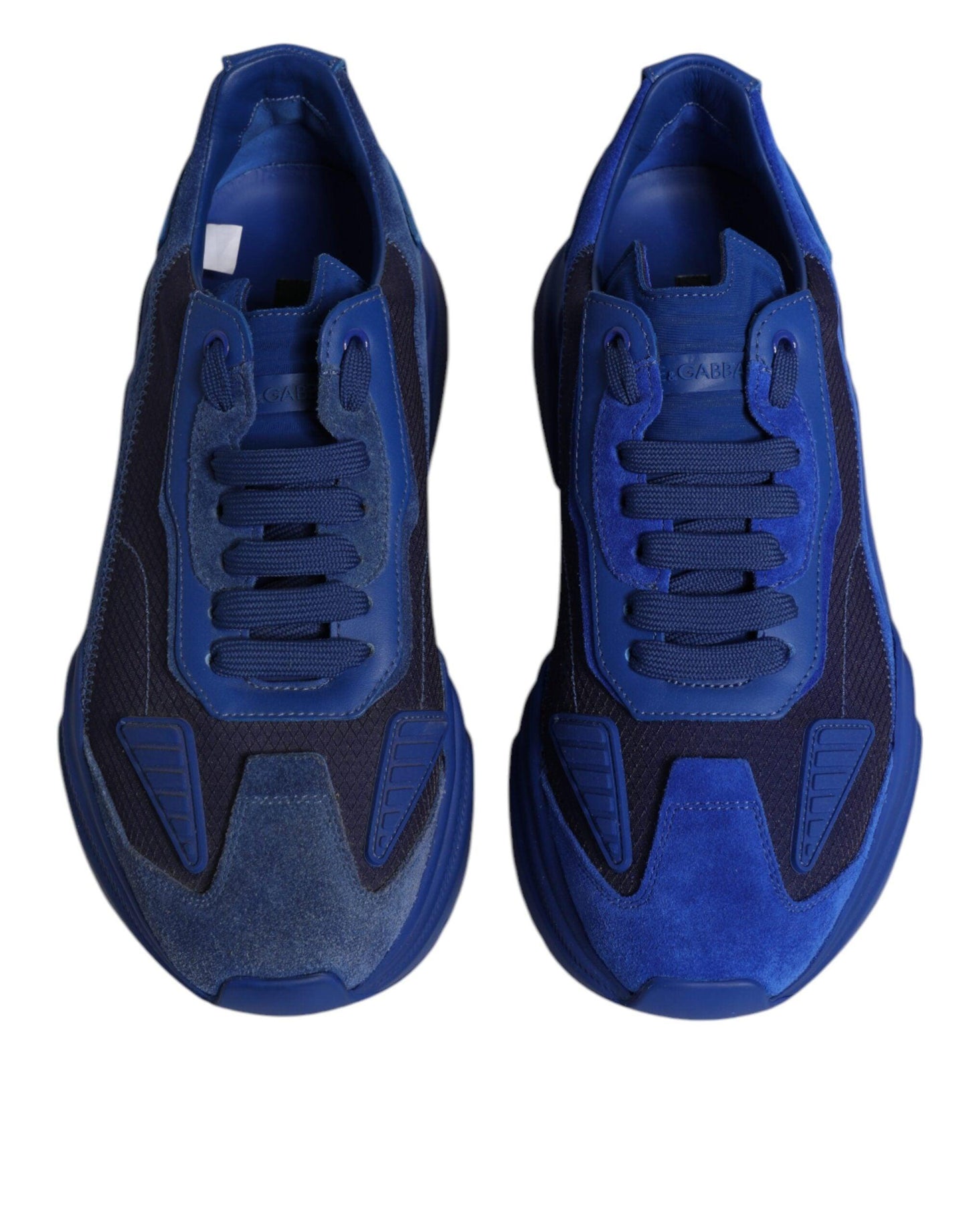 Dolce & Gabbana Blue Leather Daymaster Low Top Sneakers - Arichezz.store