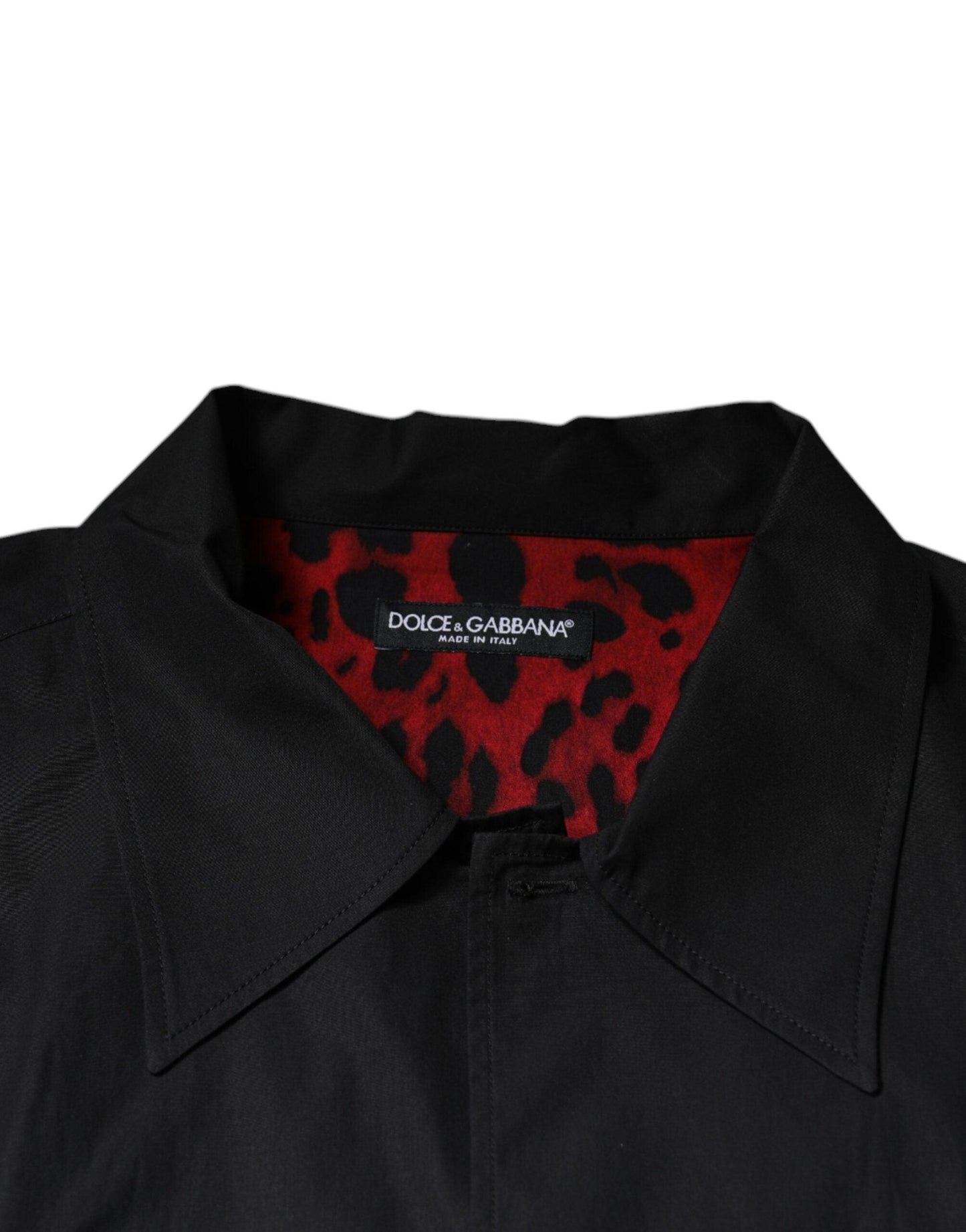 Dolce & Gabbana Black Eye Lip Cotton Button Down Shirt - Arichezz.store