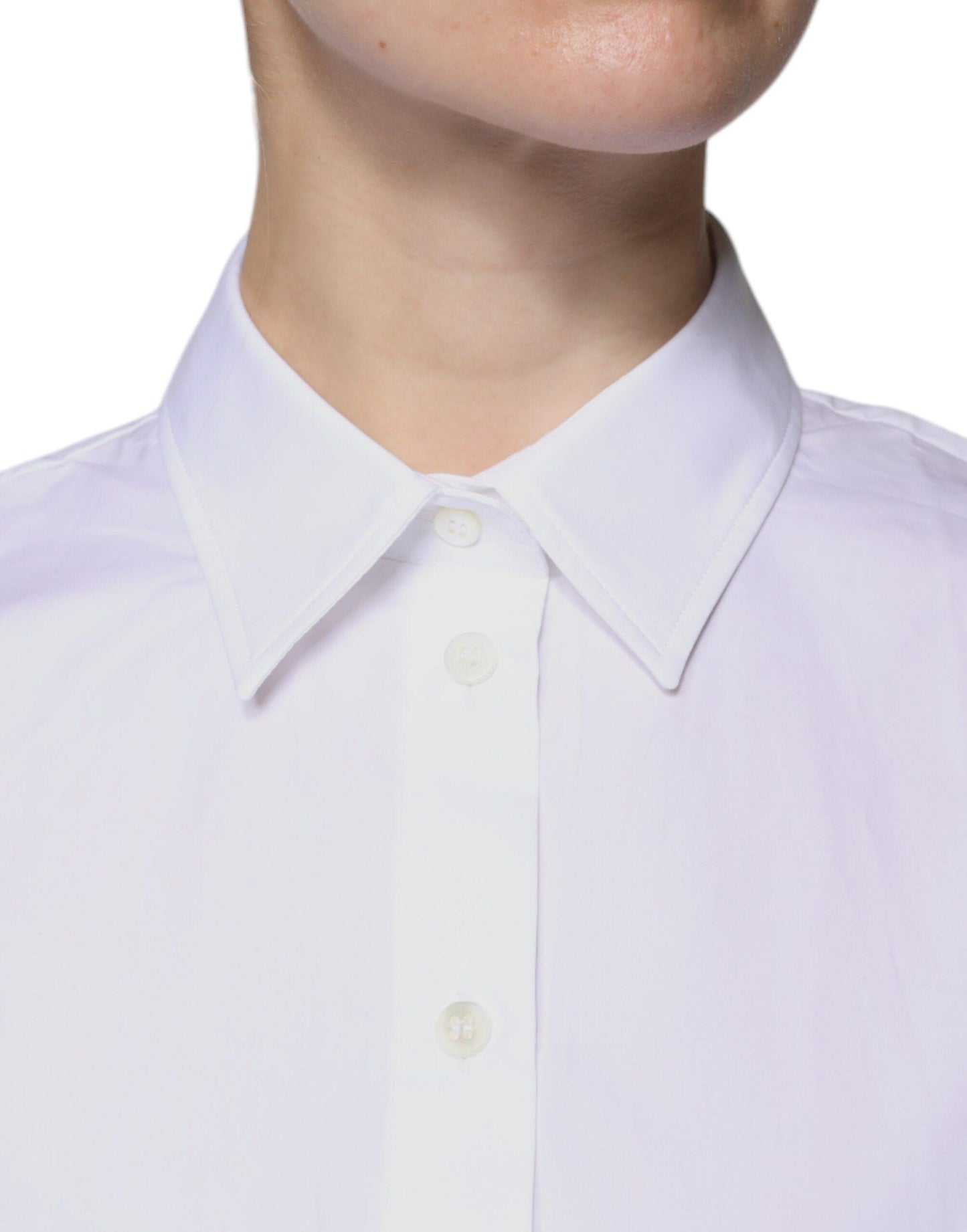 Dolce & Gabbana White Collared Short Sleeve Polo Shirt Top - Arichezz.store