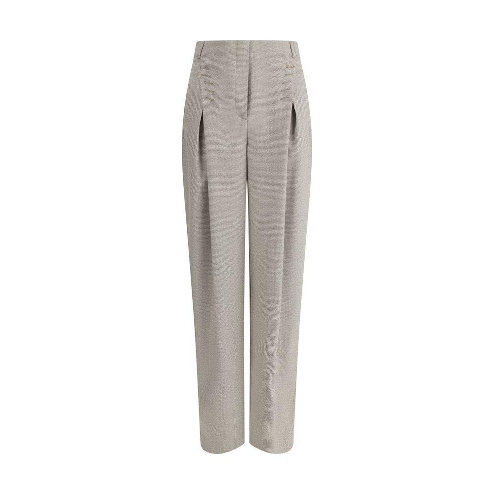 Fendi Pied-de-Poule Wool Pants