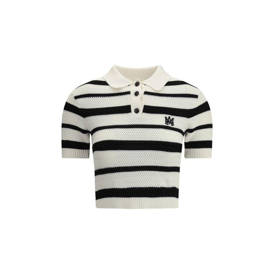 Amiri Cropped Striped Polo - Arichezz.store