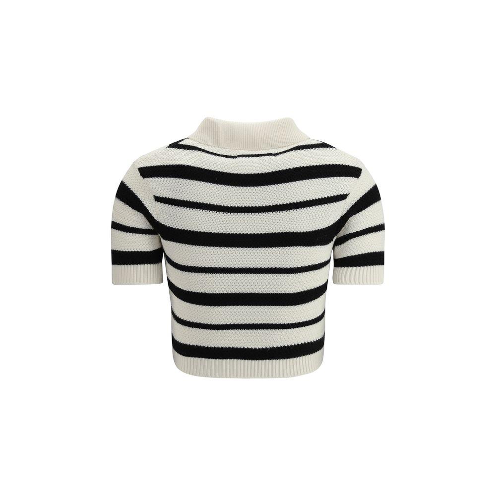 Amiri Cropped Striped Polo - Arichezz.store