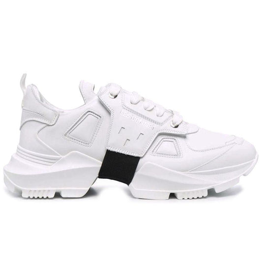 Les Hommes White Calfskin Low-Top Sneakers - Arichezz.store