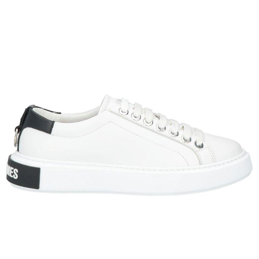 Les Hommes White Leather Di Calfskin Sneaker - Arichezz.store