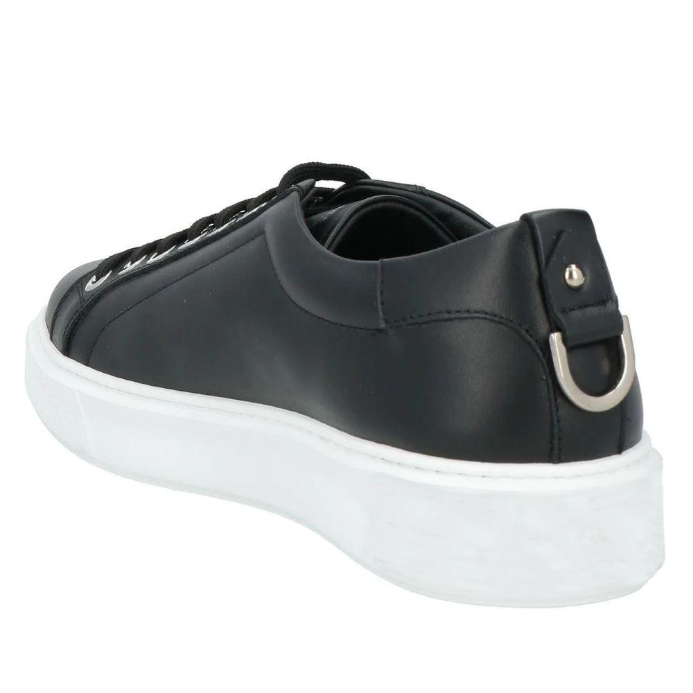 Les Hommes Black Calfskin Low-Top Sneakers - Arichezz.store