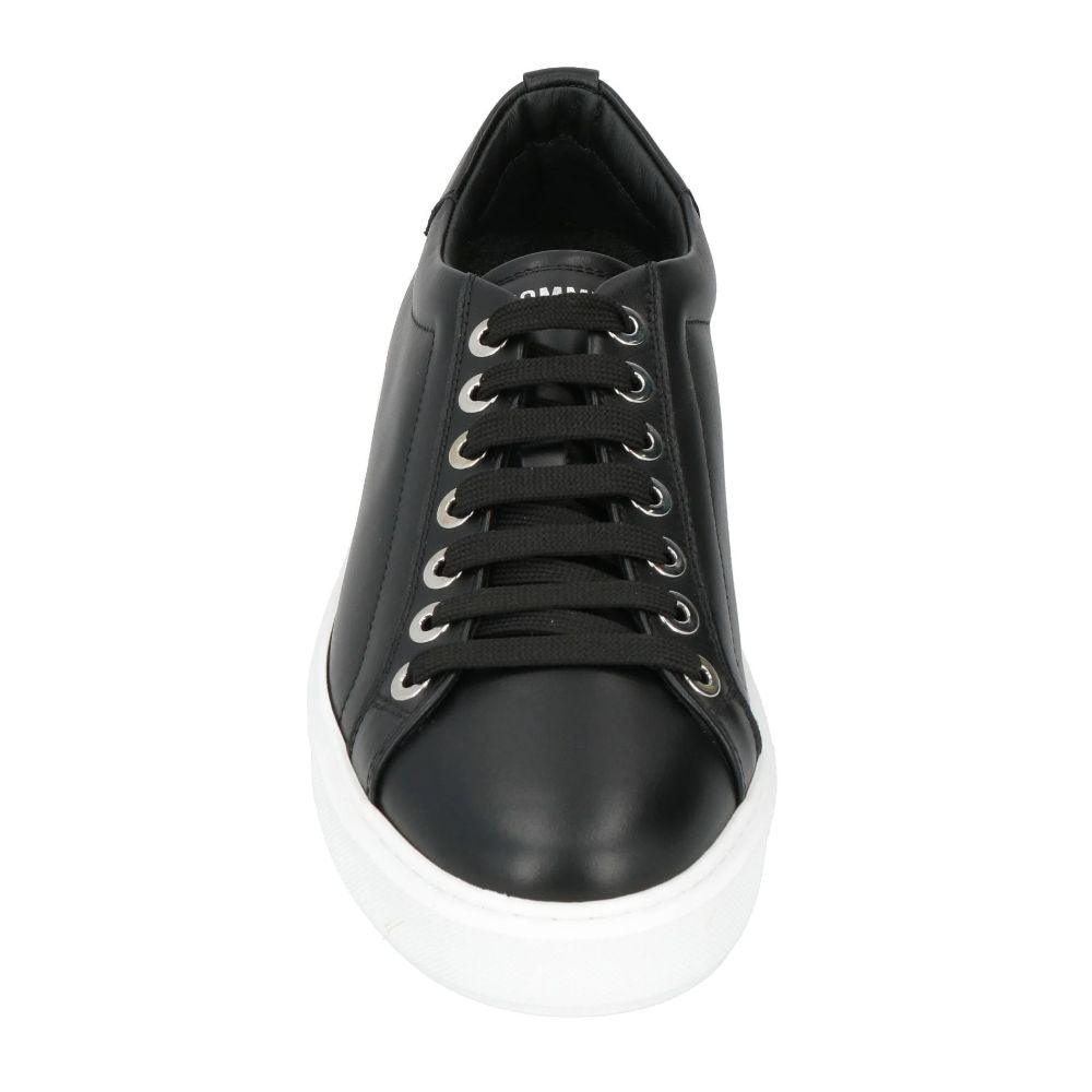 Les Hommes Black Calfskin Low-Top Sneakers - Arichezz.store