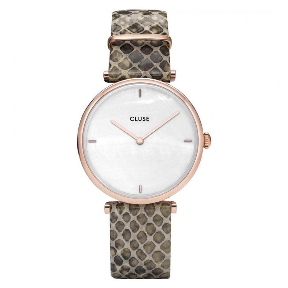 Cluse Beige Leather Watch - Arichezz.store