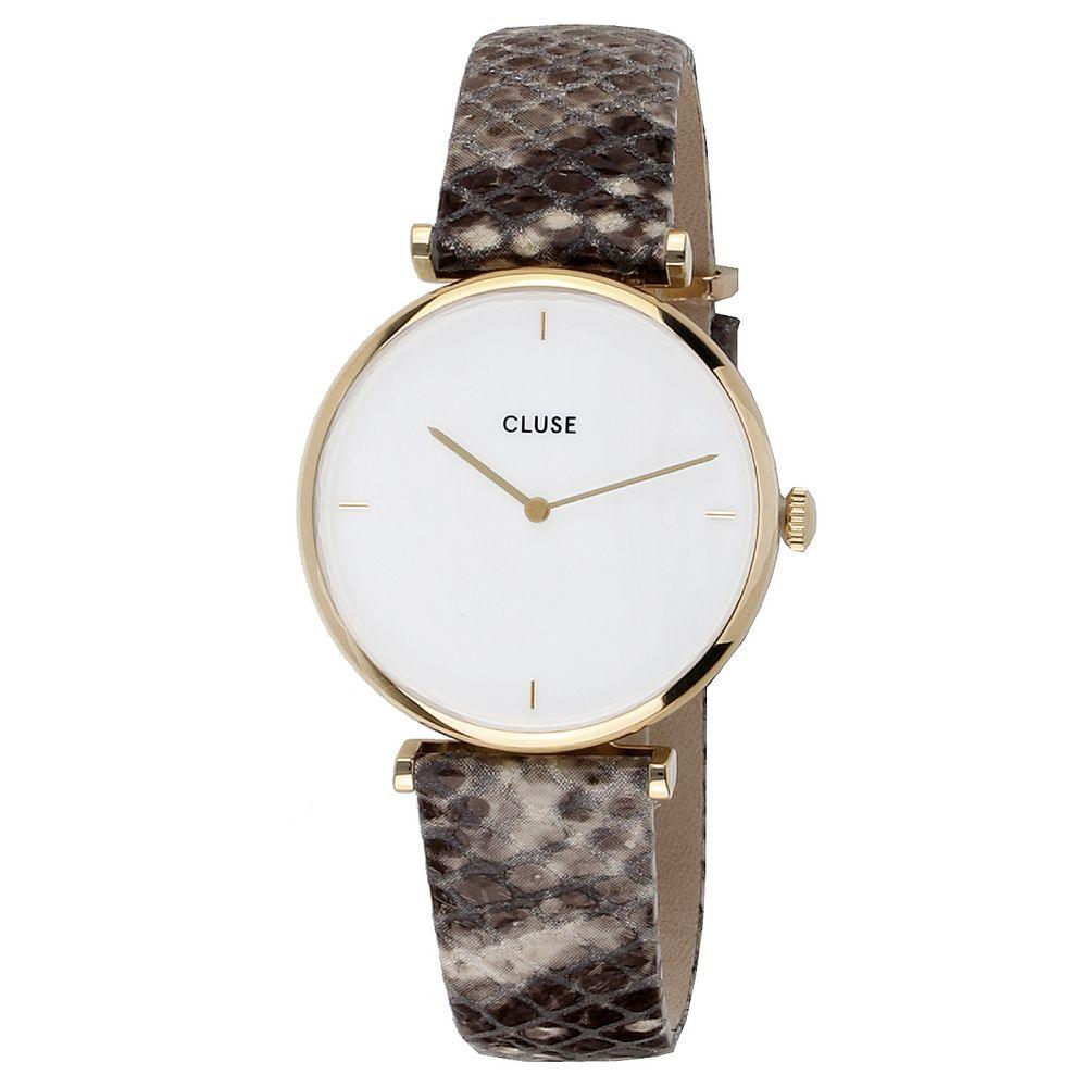 Cluse Beige Leather Watch - Arichezz.store