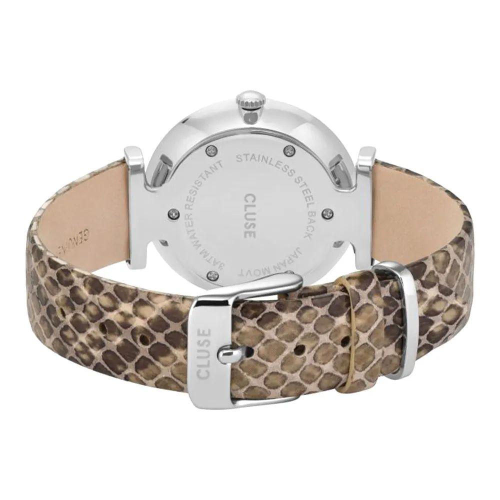 Cluse Beige Leather Watch - Arichezz.store