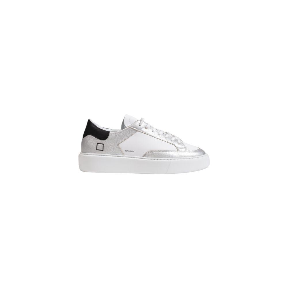 D.A.T.E Silver Leather Sneaker - Arichezz.store